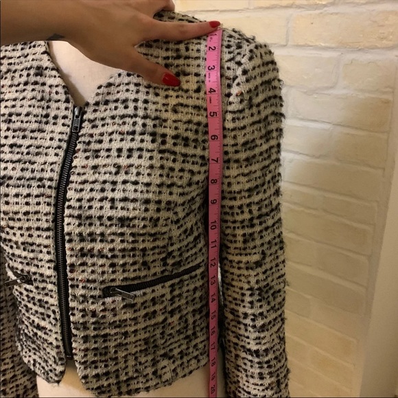 EUC 🥰 French Connection cropped Tweed Blazer US S - Picture 7 of 9